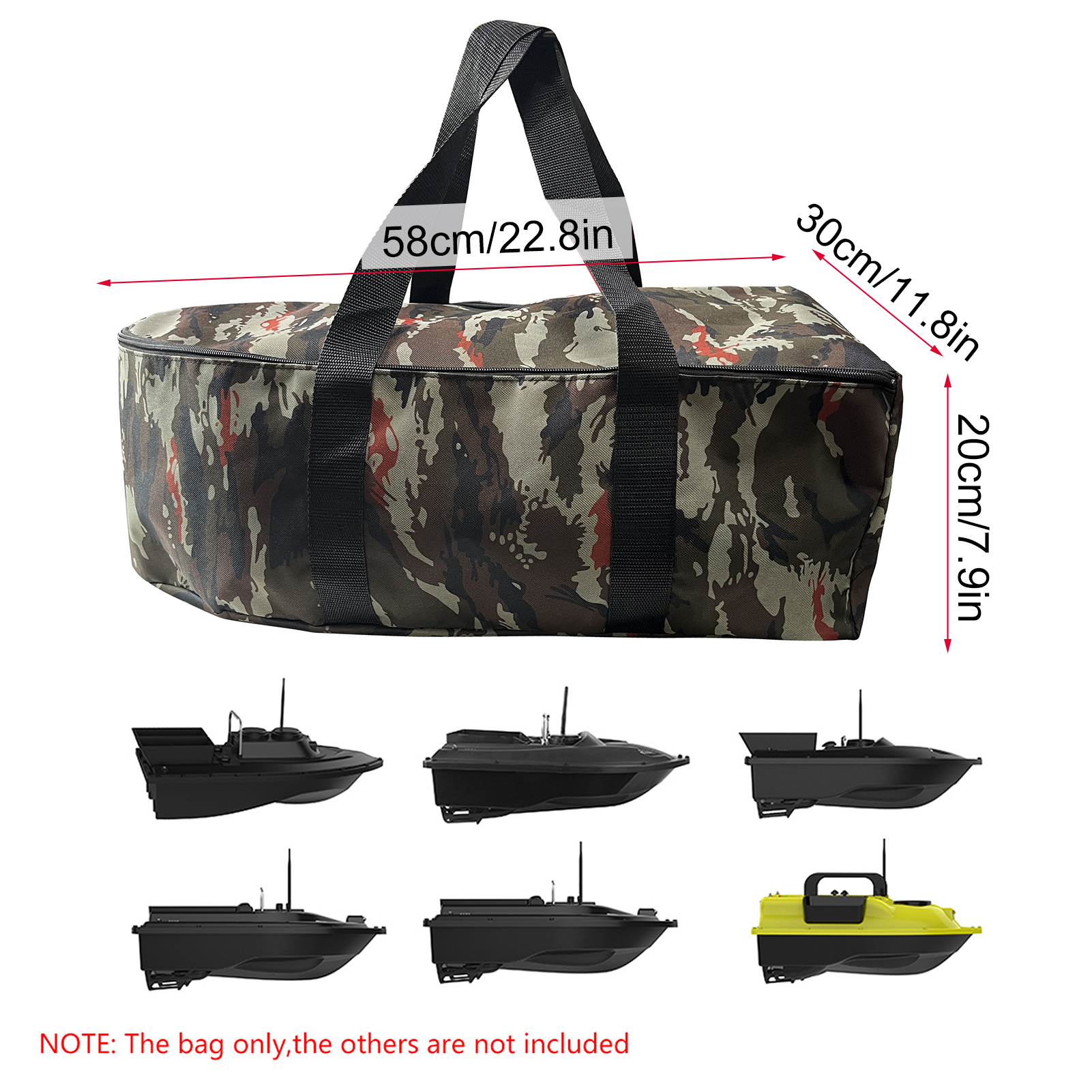 Fish Finder Case - Carry Bag for Bait Boat Water