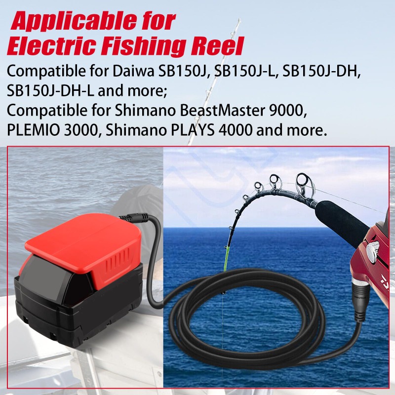 Portable Fishing Reel Adapter  - Fish Finder Battery 评论和价格