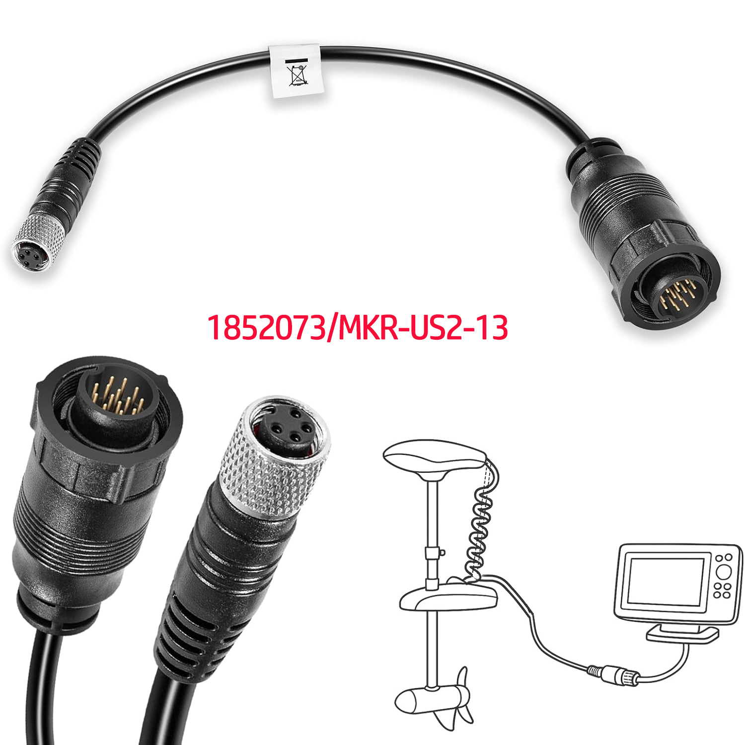 For Minn Kota MKR-US2-13 Unive - Fish Finder Cable 评论和价格