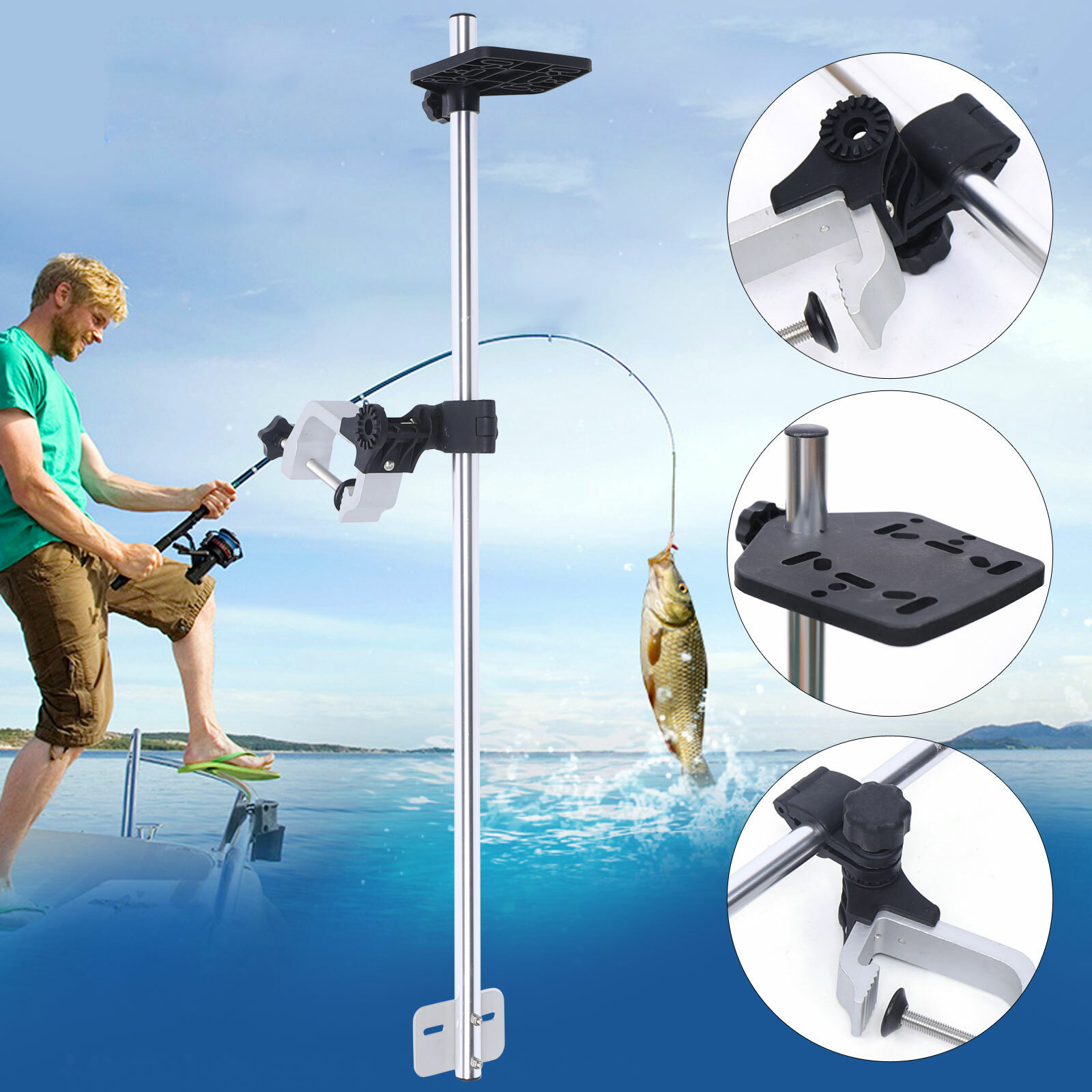 Portable 360° Adjustable Trans - Fish Finder Transducer 评论和价格