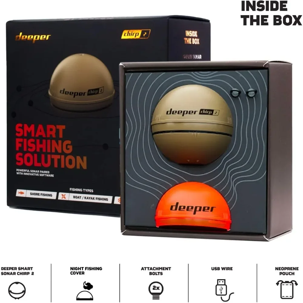 A  Chirp 2 Sonar Fish Finder - - Fishing Depth Finder 评论和价格